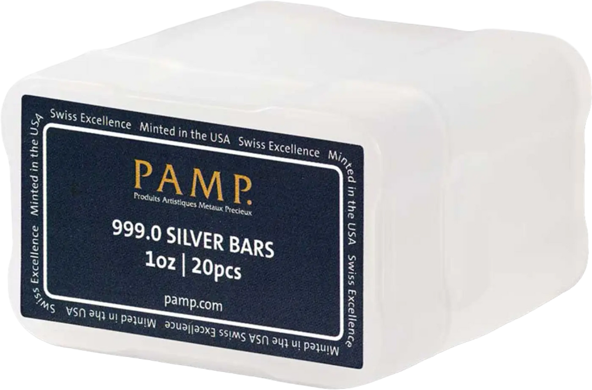 20 x 1 oz Lingot PAMP | USA | Argent 99,9%