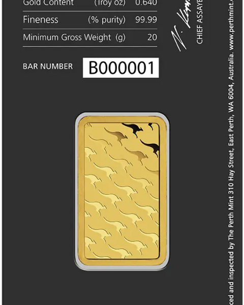 20g Lingot Perth Mint | | Or 99,9%