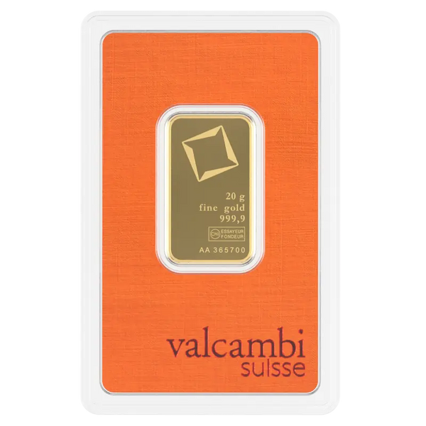 20g Lingot Valcambi| Or 99,9%