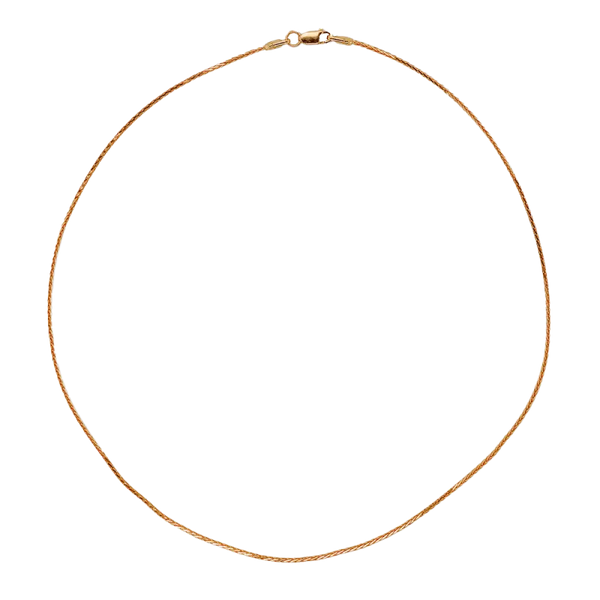 22kt Gold Wheat Chain Necklace
