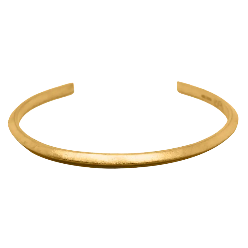 24kt Gold Classic Ridged Cuff