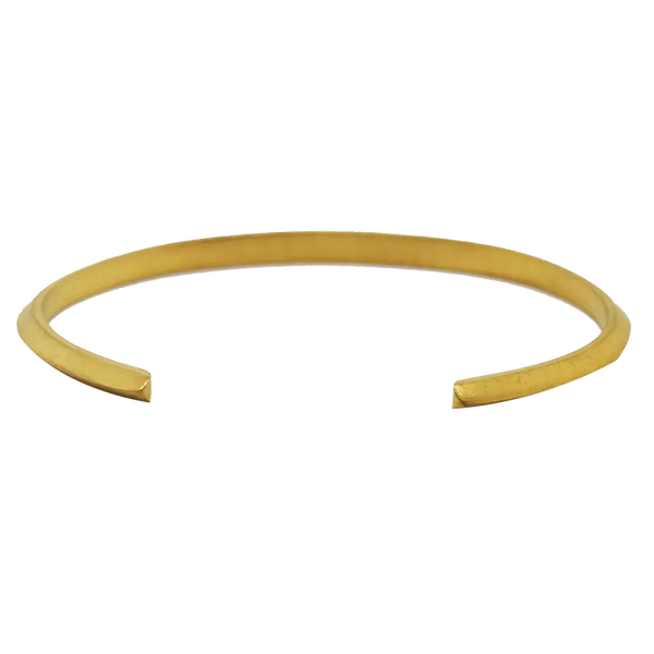 24kt Gold Classic Ridged Cuff