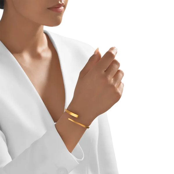 24kt Gold Eternal Twist Cuff