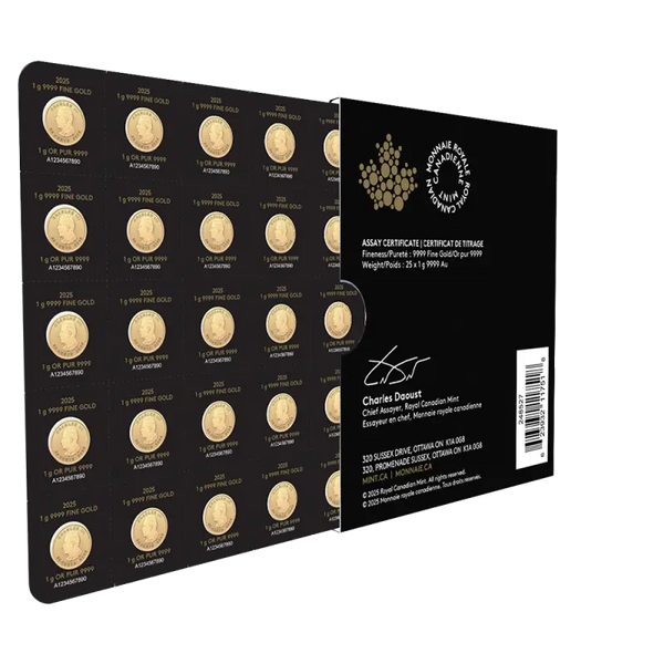 25 x 1g MapleGram Gold | 2026