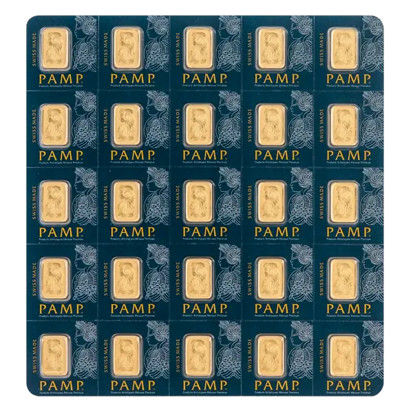 25 x 1g PAMP Multigram | Or 99,9%