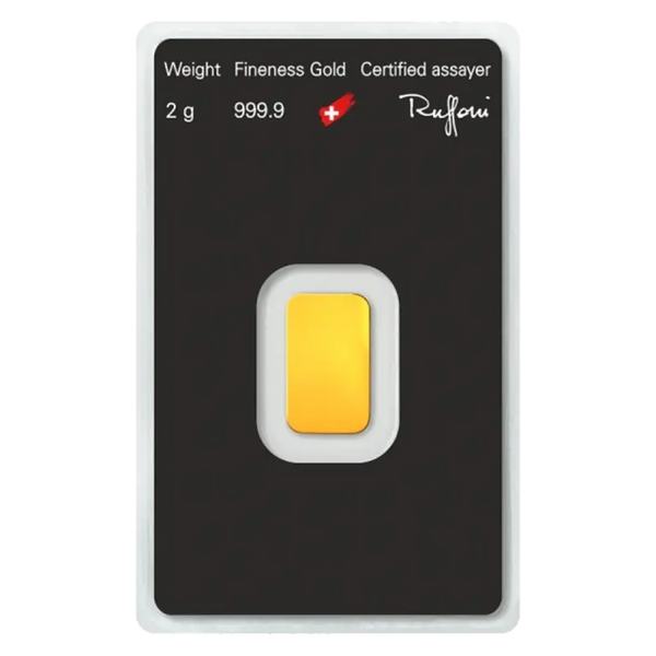 2g Lingot Argor-Heraeus | Or 99,9%