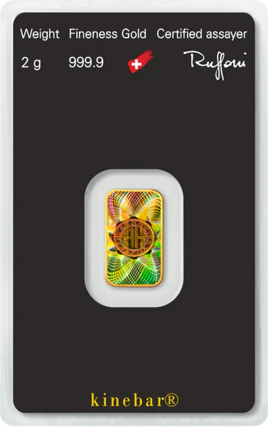 2g Lingot Argor-Heraeus Kinebar| Or 99,9%