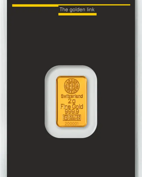 2g Lingot Argor-Heraeus Kinebar| Or 99,9%