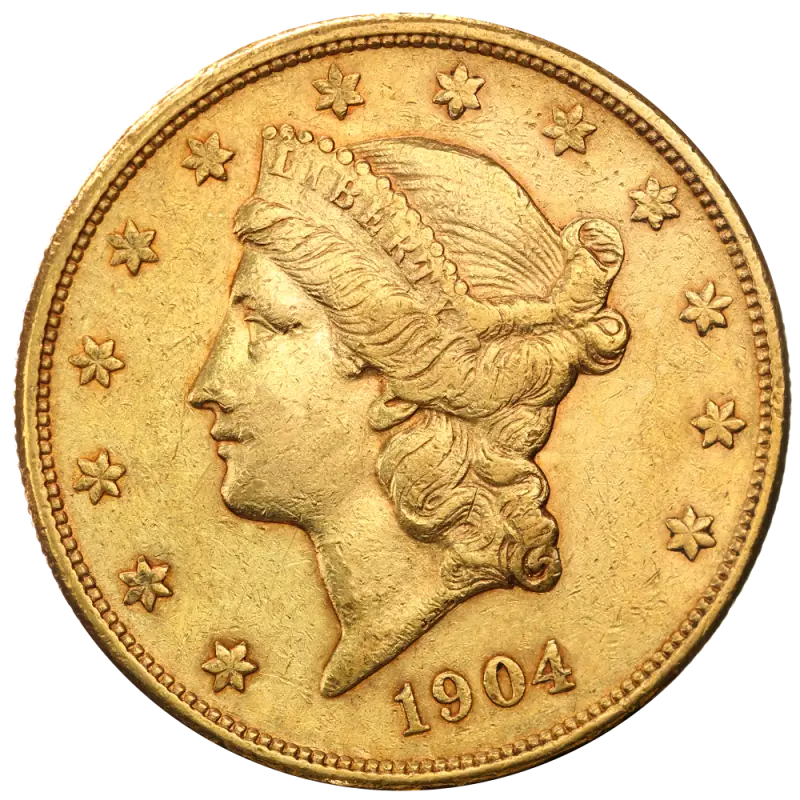 20 Dollar Double Eagle "Liberty Head"  1850-1907| Or 99,9%