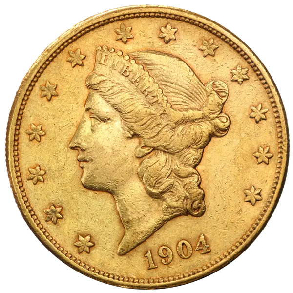 20 Dollar Double Eagle "Liberty Head"  1850-1907| Or 99,9%