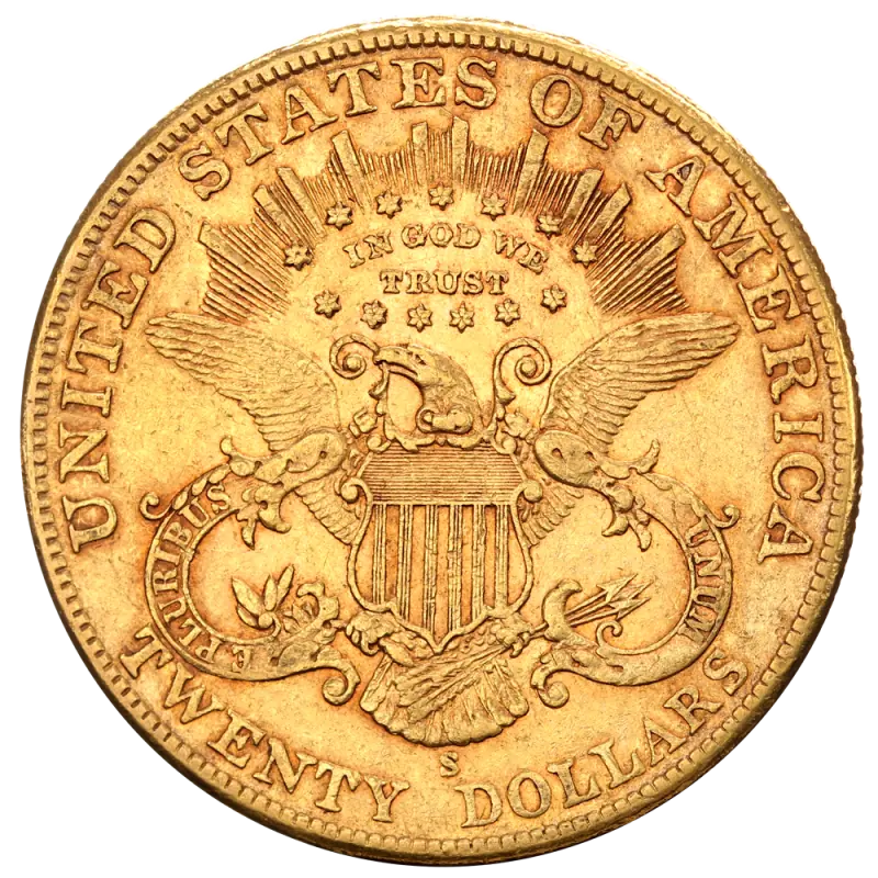 20 Dollar Double Eagle "Liberty Head"  1850-1907| Or 99,9%
