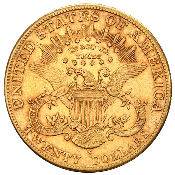 20 Dollar Double Eagle "Liberty Head"  1850-1907| Or 99,9%