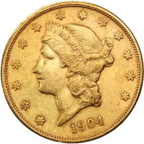 20 Dollars Double Eagle "Liberty Head" | Or 90% | 1850-1907