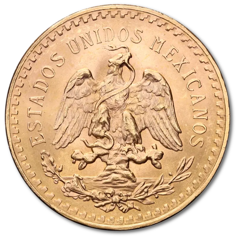 50 Pesos Mexicain | 1821-1947| Or 90,0%