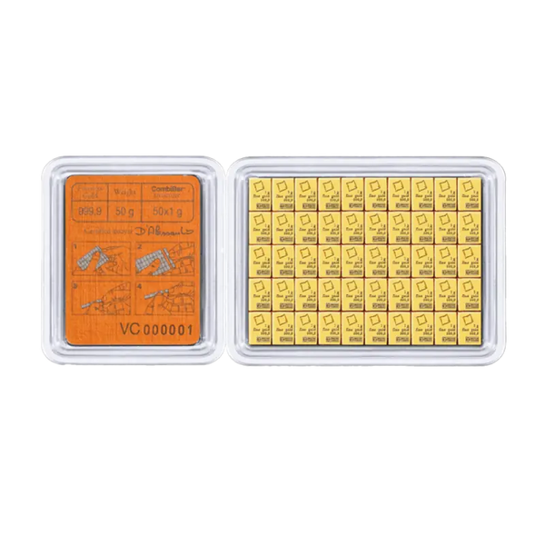 50 x 1g CombiBar®  Valcambi| Or 99,9%