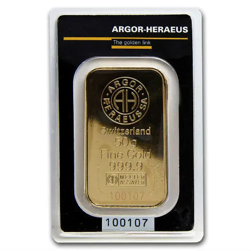 50g Lingot Argor-Heraeus Kinebar| Or 99,9%