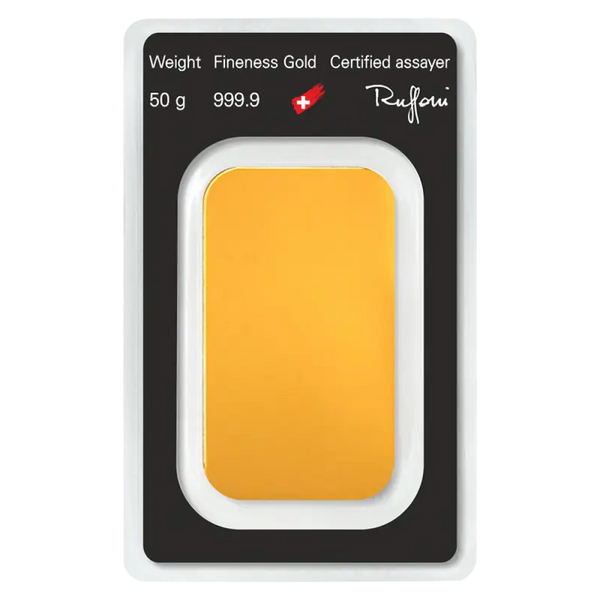 50g Lingot Argor-Heraeus | Minted| Or 99,9%