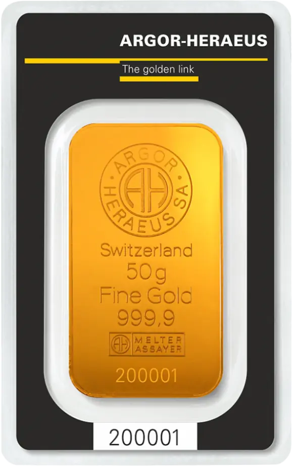 50g Lingot Frappé| Or 99,9%