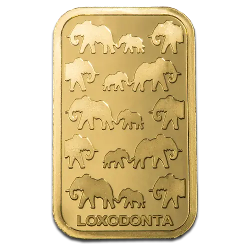 50g Lingot Loxodonta Africana Rand Refinery | Or 99,9%