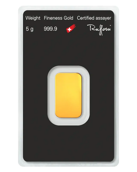 5g Lingot Argor-Heraeus| Or 99,9%