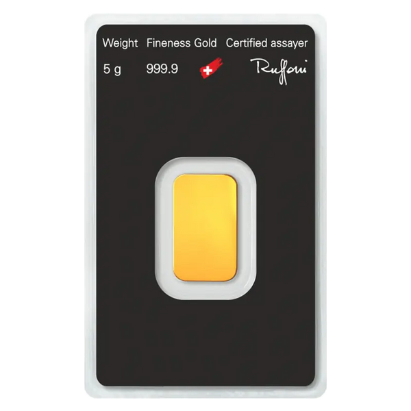 5g Lingot Argor-Heraeus| Or 99,9%