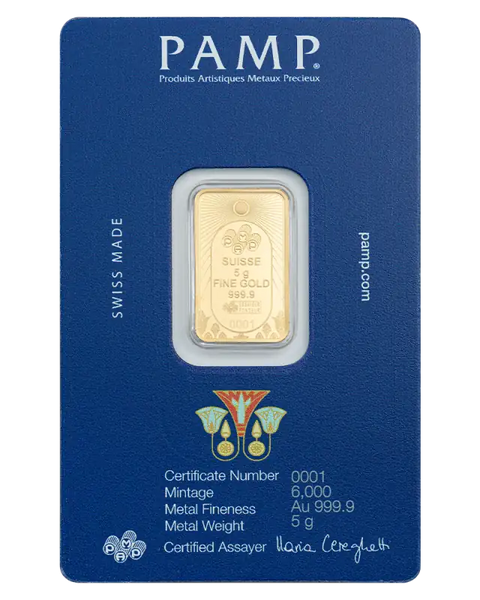 5g LingotPAMP | Lucky Scarab| Or 99,9%