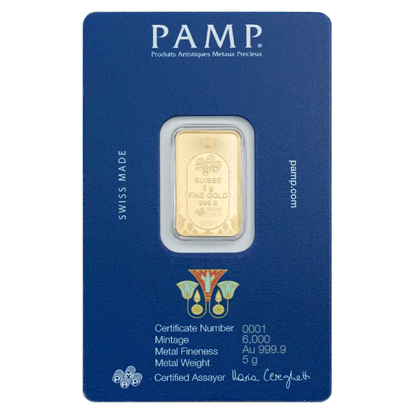 5g LingotPAMP | Lucky Scarab| Or 99,9%