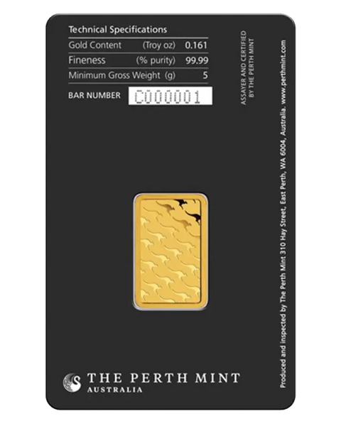 5g Lingot Perth Mint | Or 99,9%