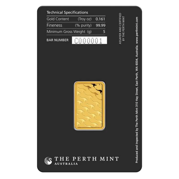 5g Lingot Perth Mint | Or 99,9%
