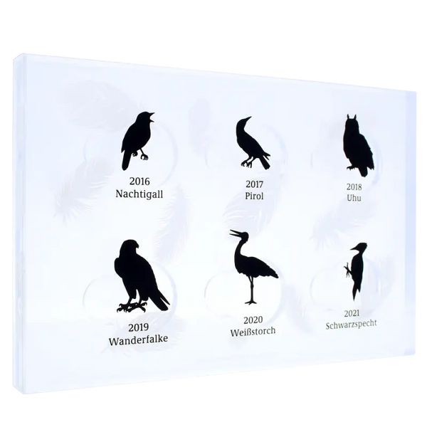 German Native Birds - Gold Coins Box Complete Collection EMPTY