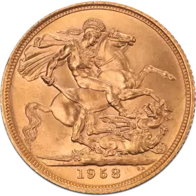 Souverain Elisabeth II | Or 99,6% | 1957-2021